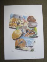 Aquarell von Marion Schulte "Stadtspaziergang" handsigniert!!!! Hannover - Kirchrode-Bemerode-Wülferode Vorschau