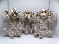 3 Affen nicht hören sehen sagen Champagner Schimpansen Figuren Wiesbaden - Erbenheim Vorschau