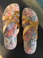 Think! Sandalen Zehentrenner Gr. 37 Gelb Okker Thüringen - Erfurt Vorschau