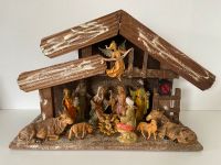 Alte Weihnachtskrippe mit Spieluhr und 12 Figuren Italy Schleswig-Holstein - Todesfelde Vorschau