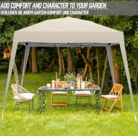 Pavillon Zelt Garten Party Trolley 3x3m beige Nordrhein-Westfalen - Niederzier Vorschau