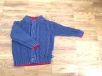 Strickjacke blau mit roten Bündchen Gr 68 Sachsen-Anhalt - Aschersleben Vorschau