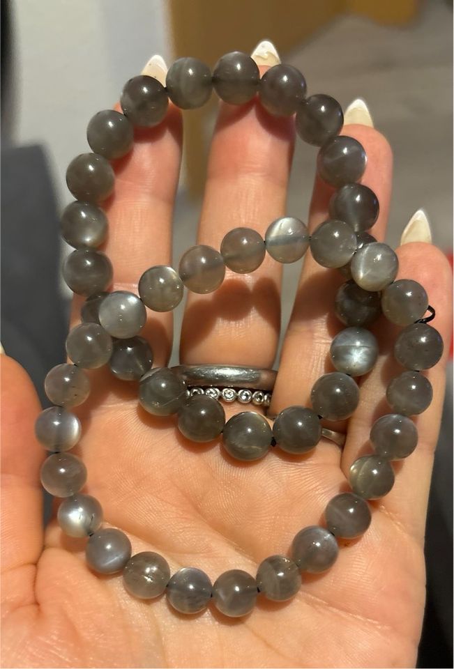 ❤️ Black Moonstone Armband ❤️ in Zittau