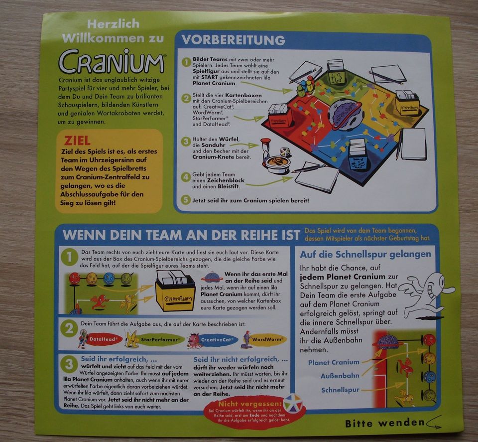 Cranium Brettspiel Partyspiel Worträtsel Zeichnen Wissen Hasbro in Kaufering