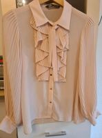 Zara Bluse Rose/Creme Gr.m Rüschen Puffärmel Berlin - Zehlendorf Vorschau