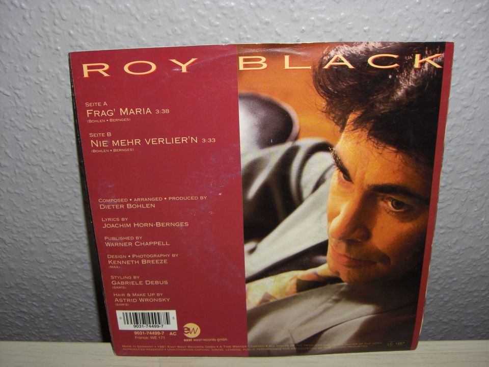 Schallplatte Single 7"/ ROY BLACK >FRAG´ MARIA< Vinyl 1991 in Ilsede