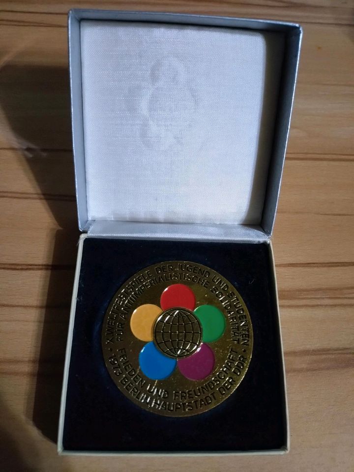 Medaille - X. Weltfestspiele der Jugend und Studenten 1973, DDR in Elmshorn