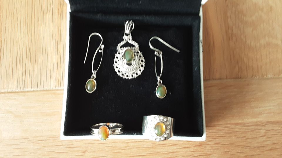 925 Silber Opal Set in Greven