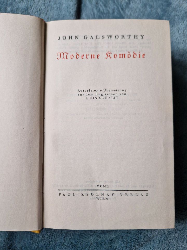 3 Bücher John Galworthy Forsyte Saga, Das Ende v. Lied, Mod.Komö. in Pirmasens