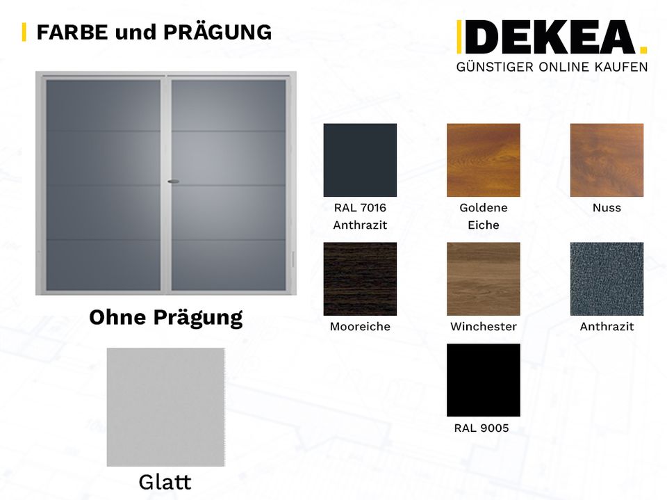 Segmenttor Drehtor nach Maß Anthrazit Stahl Zweiflügelige Tür mit Paneel Tor 240 x 200 cm Flügeltor mit Isolierung GARAGENTOR KONFIGURATOR Isoliertes Doppelflügeltor Sektionaltor in Dresden