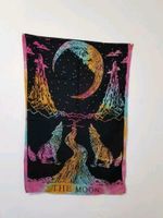 Kleines Wandtuch die Wölfe und der Mond, Hippie Wandbehang Baden-Württemberg - Weil im Schönbuch Vorschau