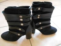 Schwarze Stiefeletten Mango Gr. 37 Bayern - Kahl am Main Vorschau