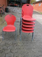 Küchenstühle/ Esszimmerstühle Rot 6x Niedersachsen - Wistedt Vorschau
