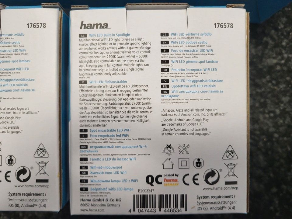 Hama WiFi LED Deckenspot GU10 Einbau-Strahler ähnlich HUE INNR in Osnabrück
