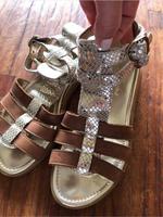 Naturino Sandalen Größe 37 Gold braun Echtleder Bayern - Kronach Vorschau