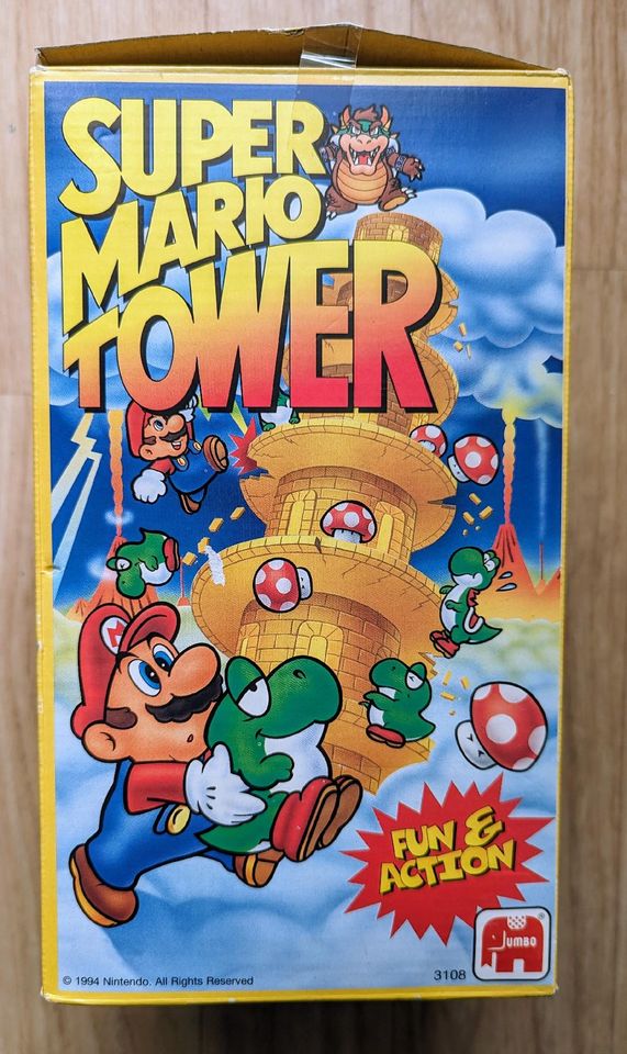 1994 Super Mario Tower Jumbo Vintage Spiel Nintendo in Berlin