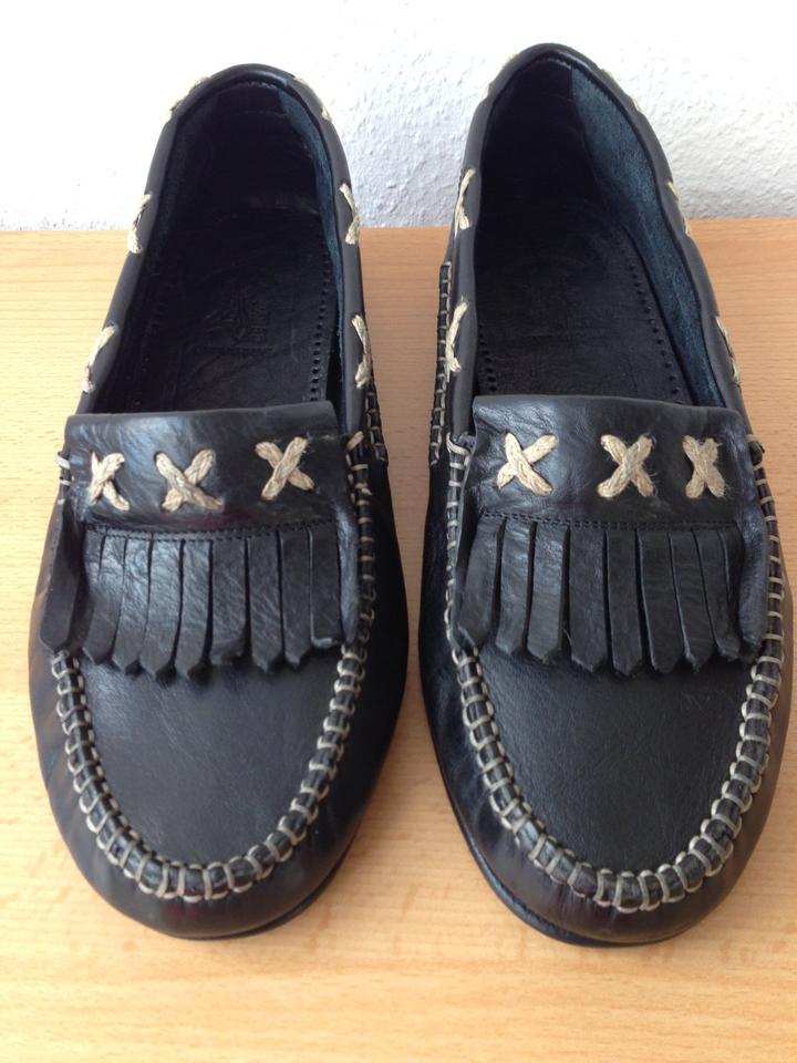 Bottega Veneta Mokassin, Hirsch Leder, handarb, Schwarz Gr.42 neu in Königstein im Taunus