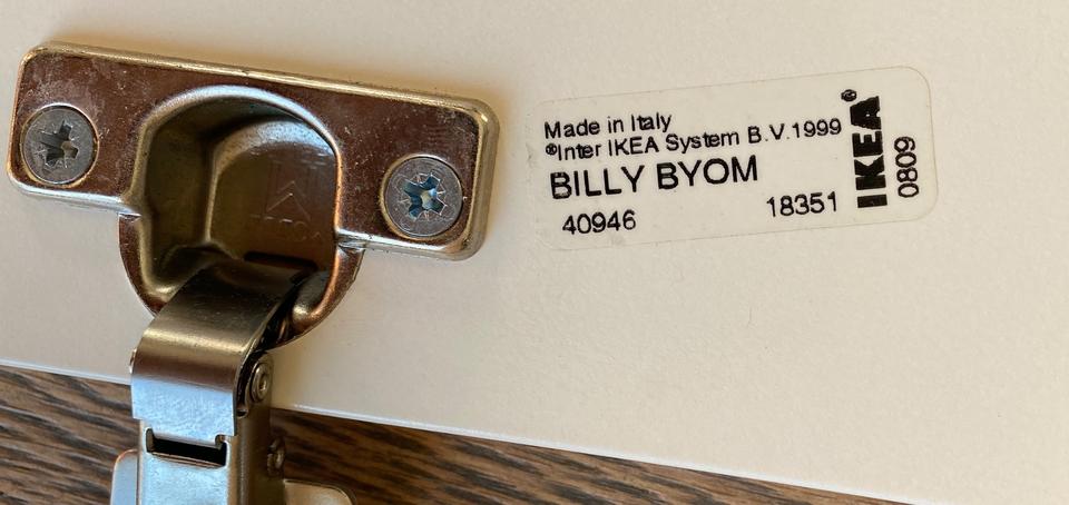 2x Ikea Billy Byom Glastür Vitrinentüren klein weiß 40946 in Geiselbach