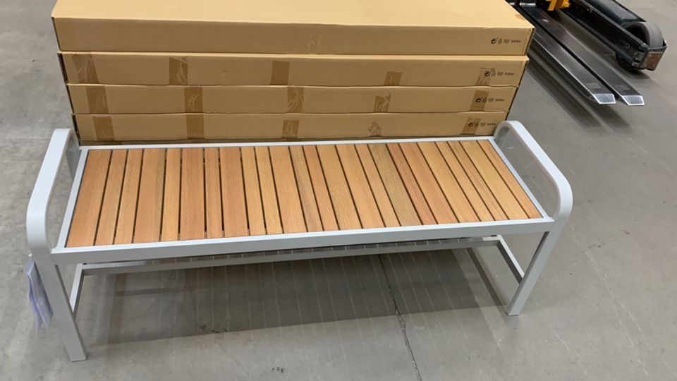 Ikea sitzbank själland grau holz u Metall neu und in der ovp in Bad Salzuflen