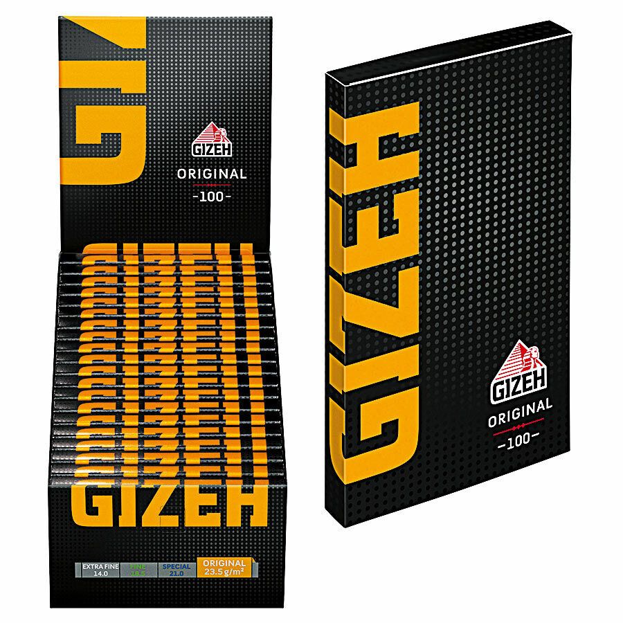 GIZEH Gelb Magnet 20er Box / 100 Blatt Papers Blättchen in Jena