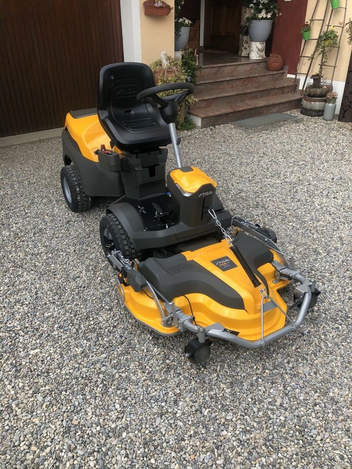 NEU Stiga Park PW 500 Frontmäher Mulcher Rasentraktor Aufsitzmä. in