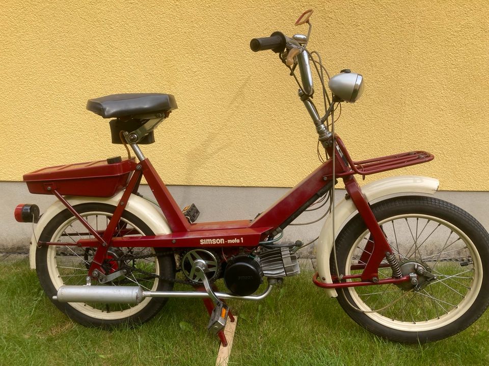 Simson Mofa SL1 originaler Zustand BJ 70 mit Papiere in Bad Tennstedt