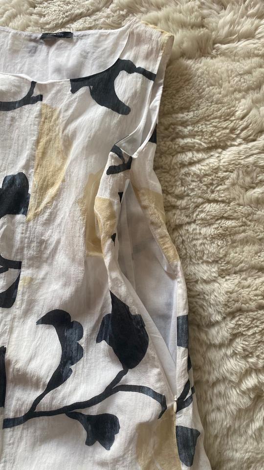 Sommerkleid weiß schwarz von Caractère Gr. 42 eher Gr. 40 in Ratingen