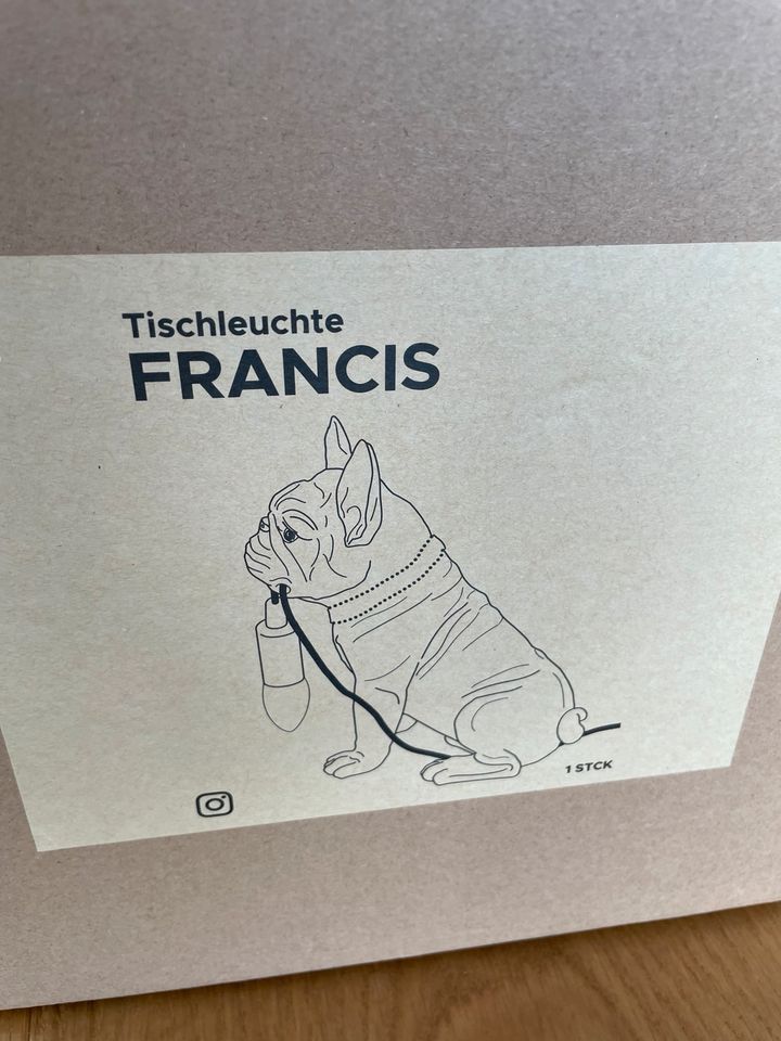 Tischleuchte Hund / Bulldogge Francis Tierlampe NEU OVP NP 99eur in Potsdam