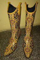 Gummistiefel Western-Cowboy-Style 39 gelb Blumen Sachsen - Glauchau Vorschau