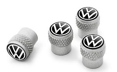 VW Ventilkappen für alle Modelle in silber *Borgmann*
