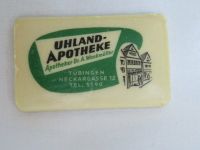 Seife mit Werbeaufdruck Uhland-Apotheke Tübingen Frankfurt am Main - Bornheim Vorschau