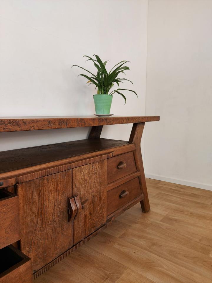 RARITÄT: Ethno Kommode, Sideboard, Teak, 4 Schubladen & 2 Türen in Berlin