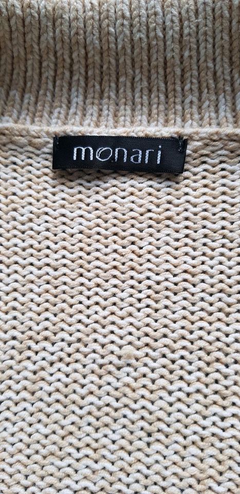 Monari Strickjacke beige/weiß 42 in Köln