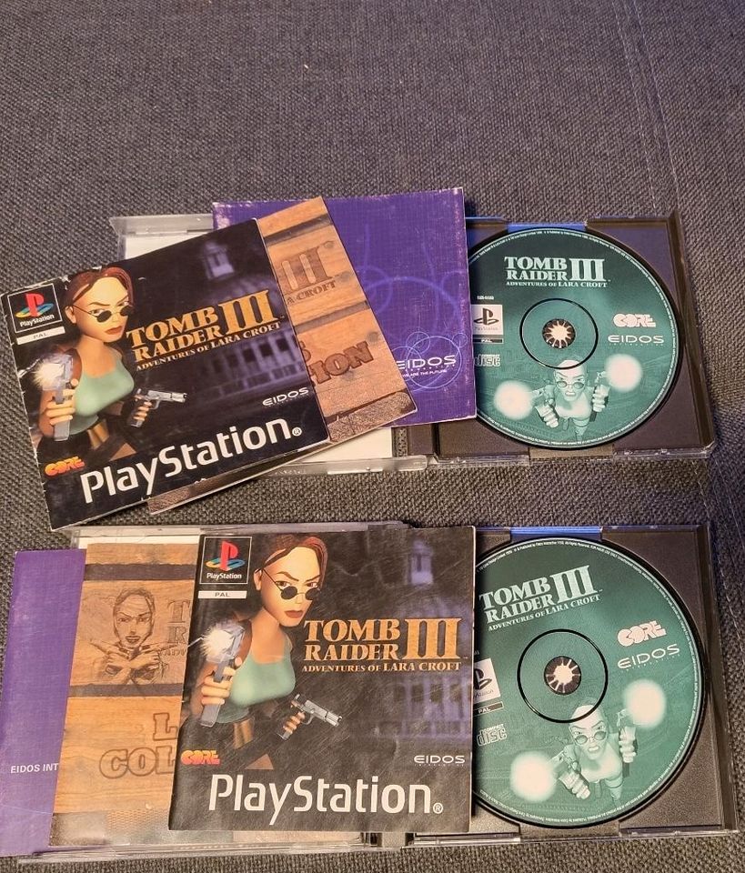 ⚠️ Tomb Raider PS1 Teil 1 2 3 4 5 II III IV V Playstation 1 Cover in Lindlar