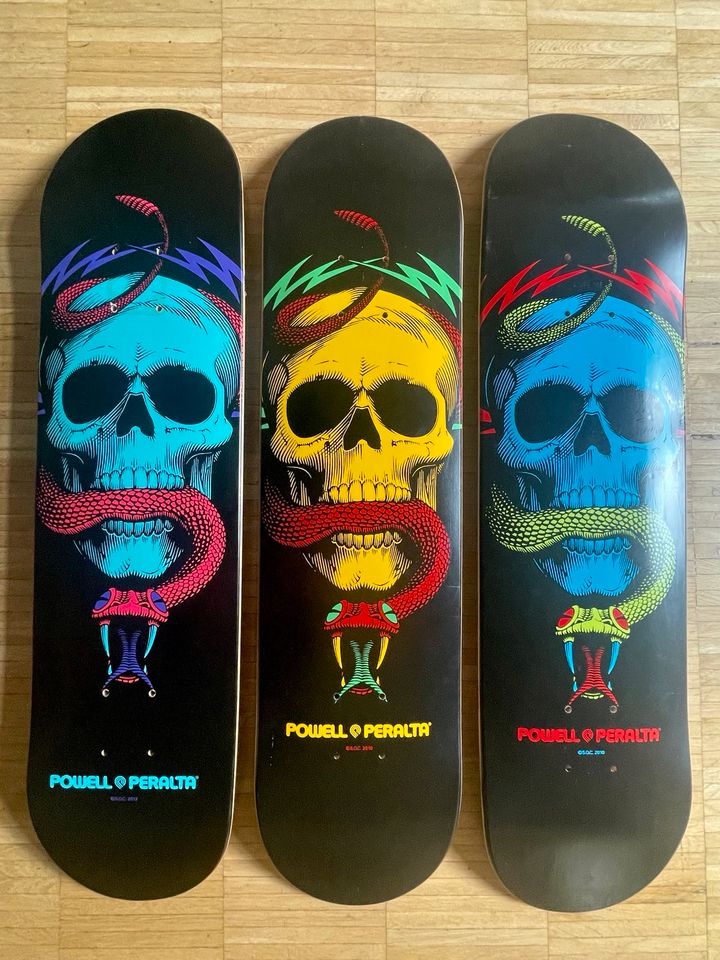 Powell Peralta Mike McGill Skateboard Deck 8.0 2010 Blau Gelb in Berlin