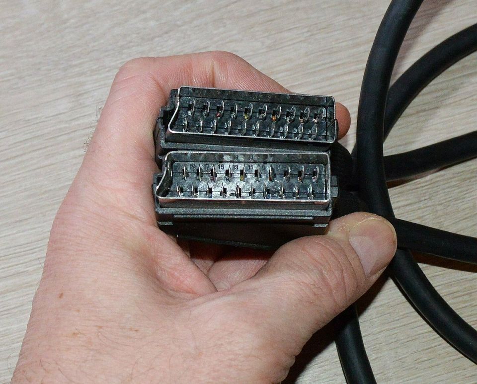 Scart-Kabel 1, Länge 145cm, 7,8mm, gebraucht, gut erhalten in Bautzen