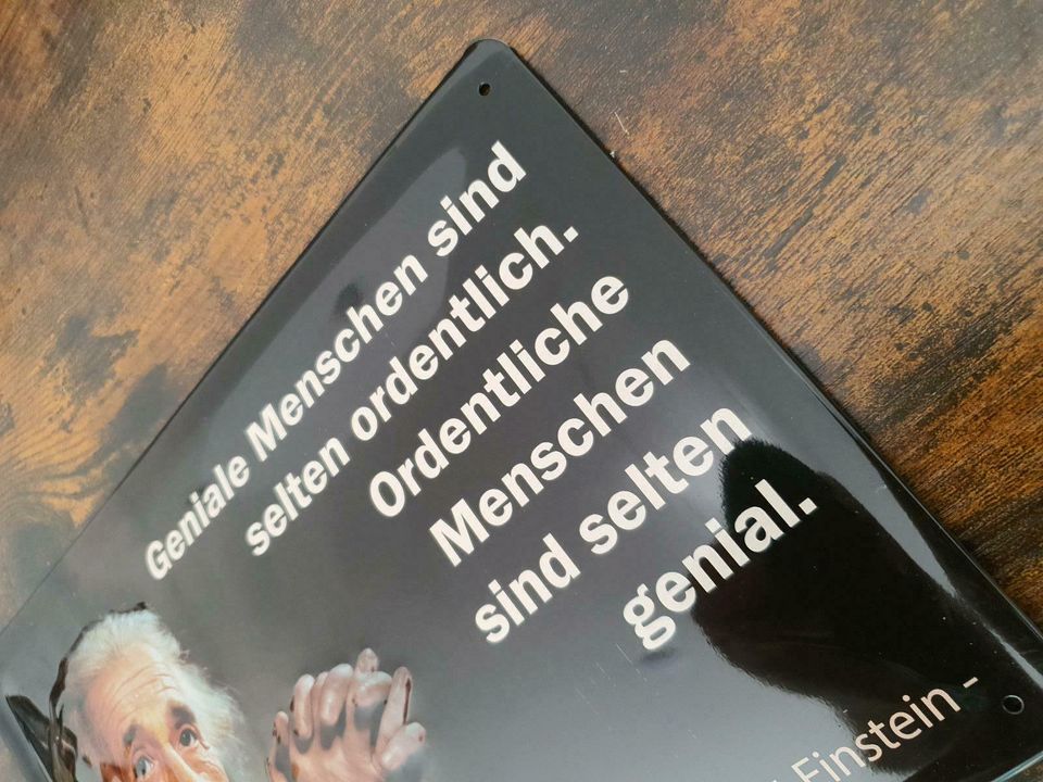 Albert Einstein Blechschild Spruch Lebensweisheit Schild #1060 in Bielefeld