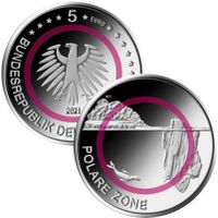 5 Euro Münze, Prägestätte A, Polare Zone 2021 Bayern - Gerbrunn Vorschau