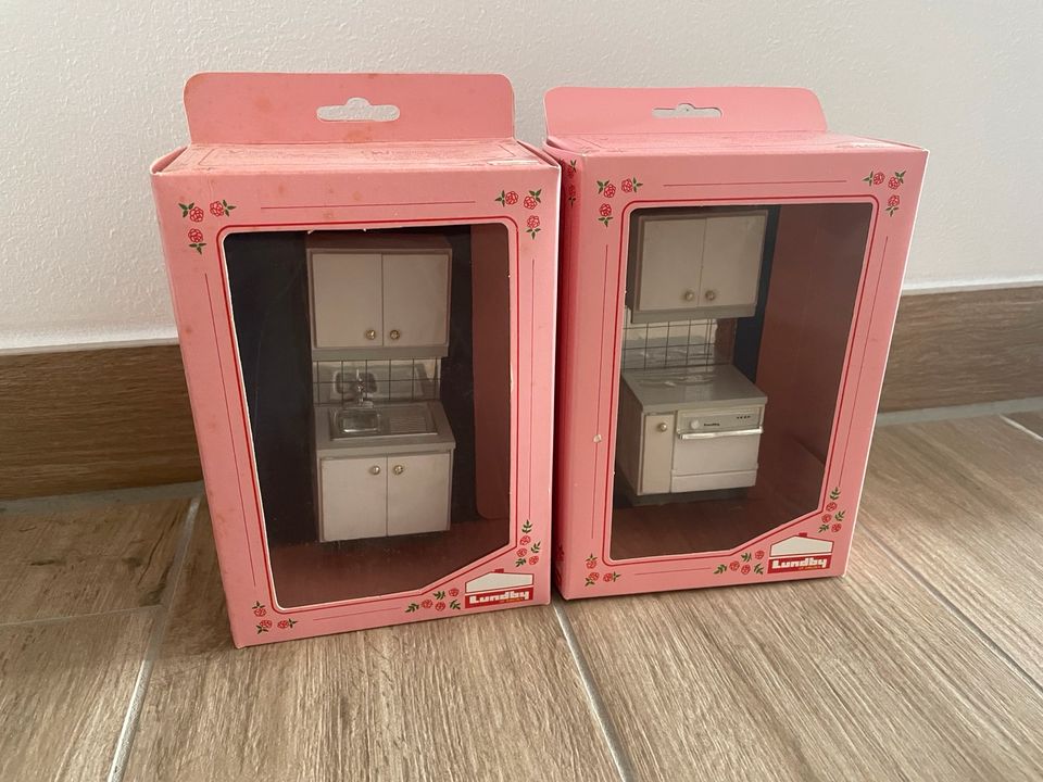 Lundby Puppenhaus, Puppenstube - Küche Spüle, Spülmaschine 1:18 in Wolnzach