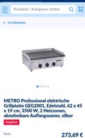 METRO Professional elektrische Grillplatte GEG2001, Edelstahl, Sachsen-Anhalt - Stendal Vorschau