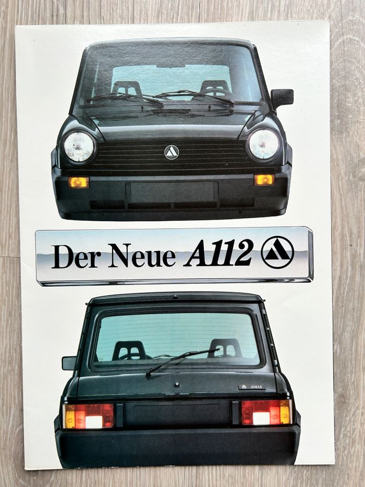 2x Lancia A112 Autobianchi Prospekt 1982 1983 Katalog in Isny im Allgäu