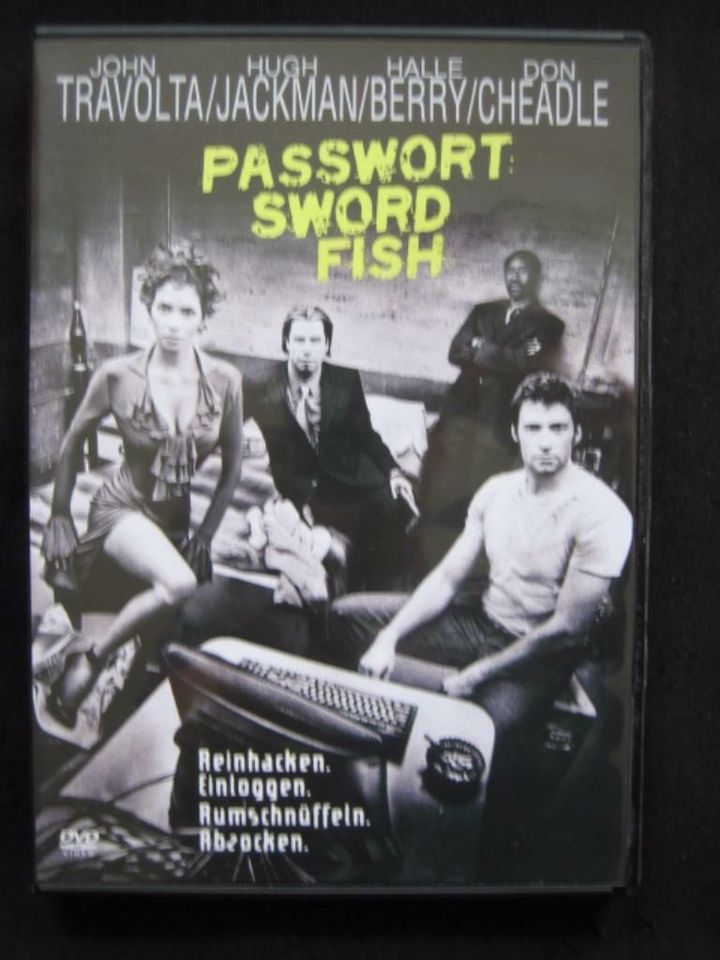 PASSWORT: SWORDFISH (DVD) - mit Hugh Jackmann & John Travolta in Coburg