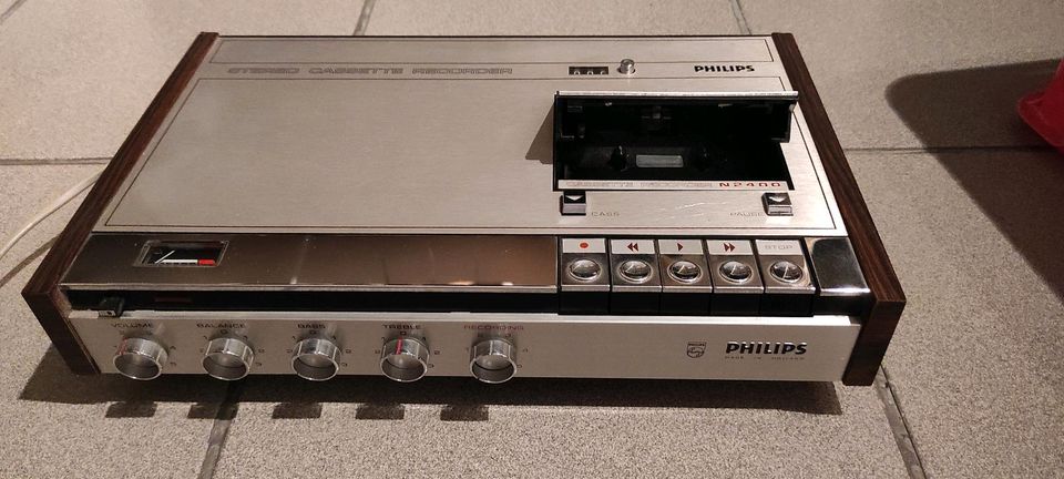 Rarität - Phillips Stereo Kassettenrecorder N 2400 in Gievenbeck