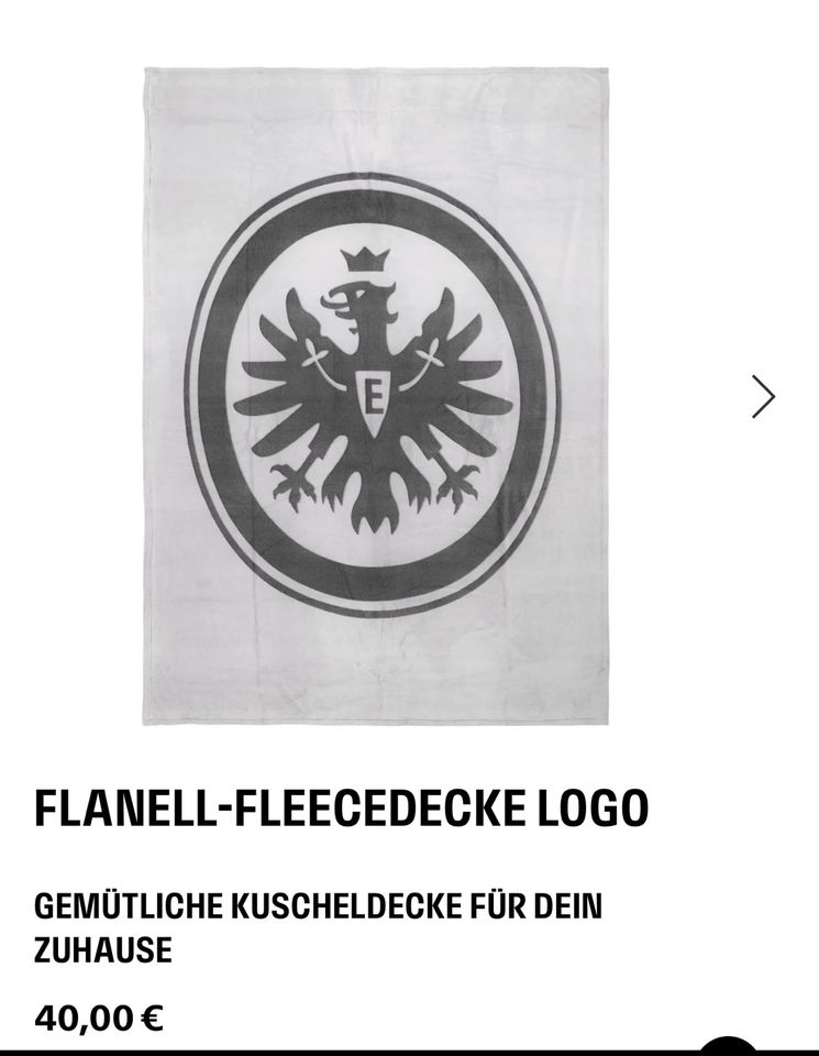 Wolldecke Eintracht Frankfurt in Kefenrod