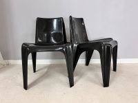 Helmut Bätzner für Bofinger BA 1171 Stapelstuhl Kunststoff schwarz Designklassiker Mid Century 60er Jahre Küchenstuhl Esszimmerstuhl Vintage Berlin - Mitte Vorschau