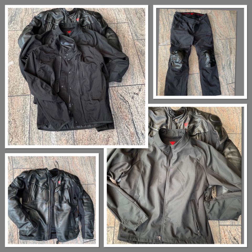 DAINESE Touring/Cruiser D-Dry Jacke 56 + Hose 54 Leder/Textil TOP in Fockbek