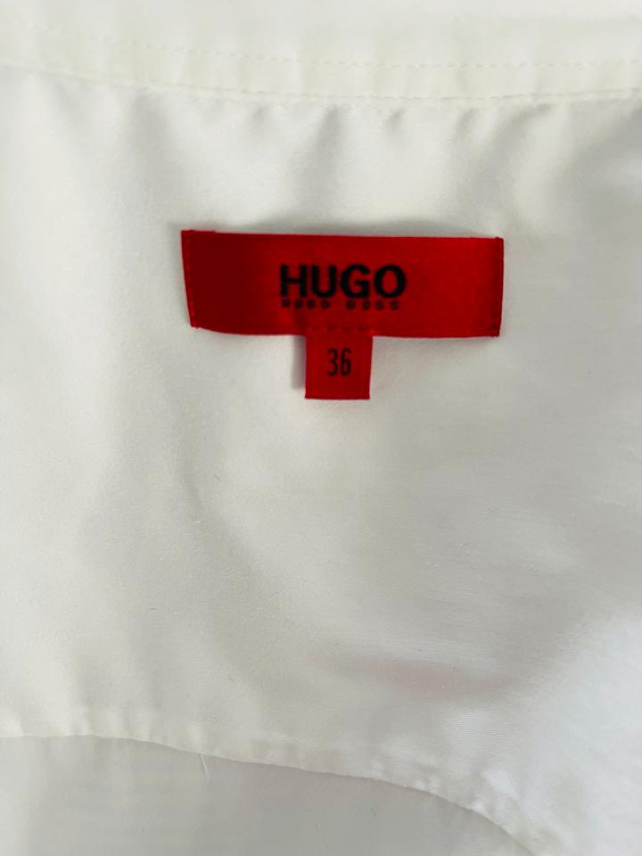 HUGO BOSS Damen Bluse Kurzarm weiß S 36 Business in Hamburg