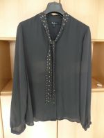 Pepe Jeans Damen schwarze Langarm Bluse Schluppe Nieten Gr. S Nordrhein-Westfalen - Rösrath Vorschau