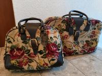 Koffer Tasche Vintage Goeblin Leder/Wolle gemustert Hessen - Kassel Vorschau