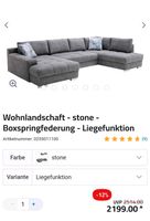 Couchgarnitur U-Landschaft mit Bettfunktion und Bettkasten Brandenburg - Hoppegarten Vorschau
